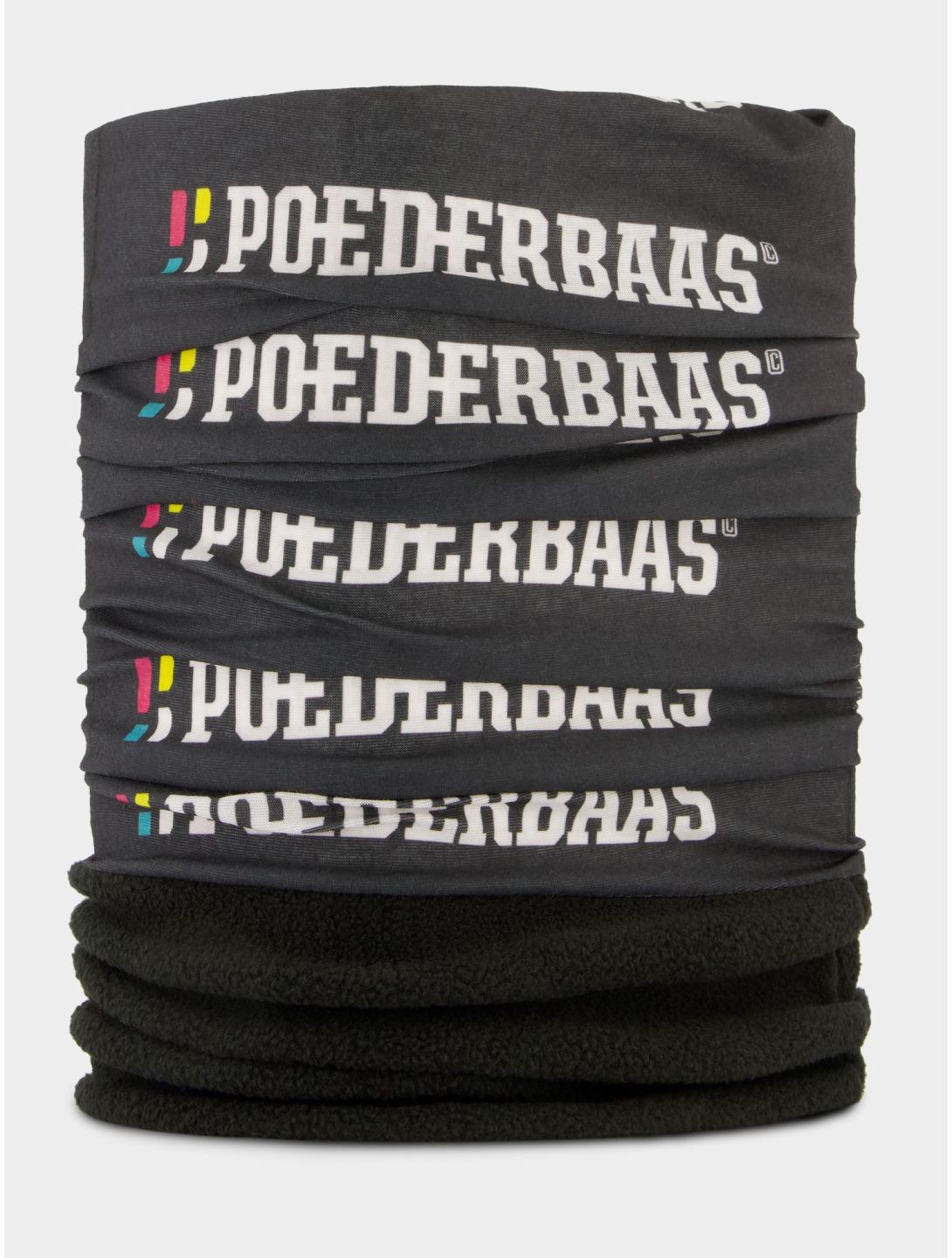 Poederbaas, Neck Warmer sjaal unisex Black zwart 