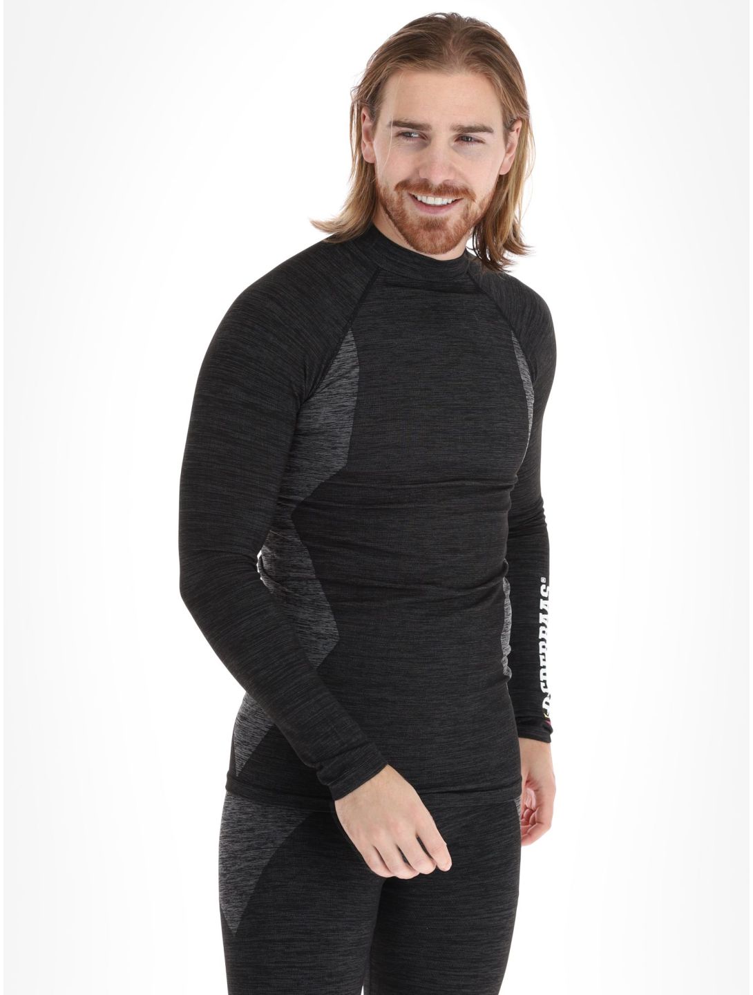 Poederbaas, Technical Thermo Longsleeve thermoshirt heren Black zwart 