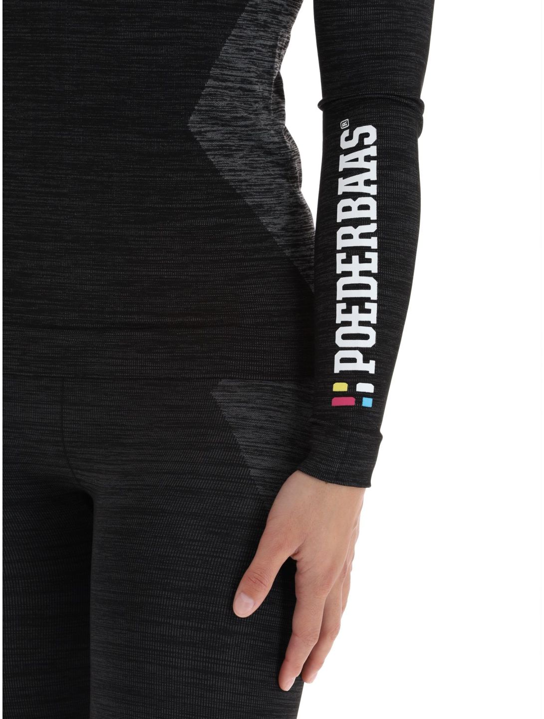 Poederbaas, Technical Thermo Shirt Longsleeve thermoshirt dames Black zwart 