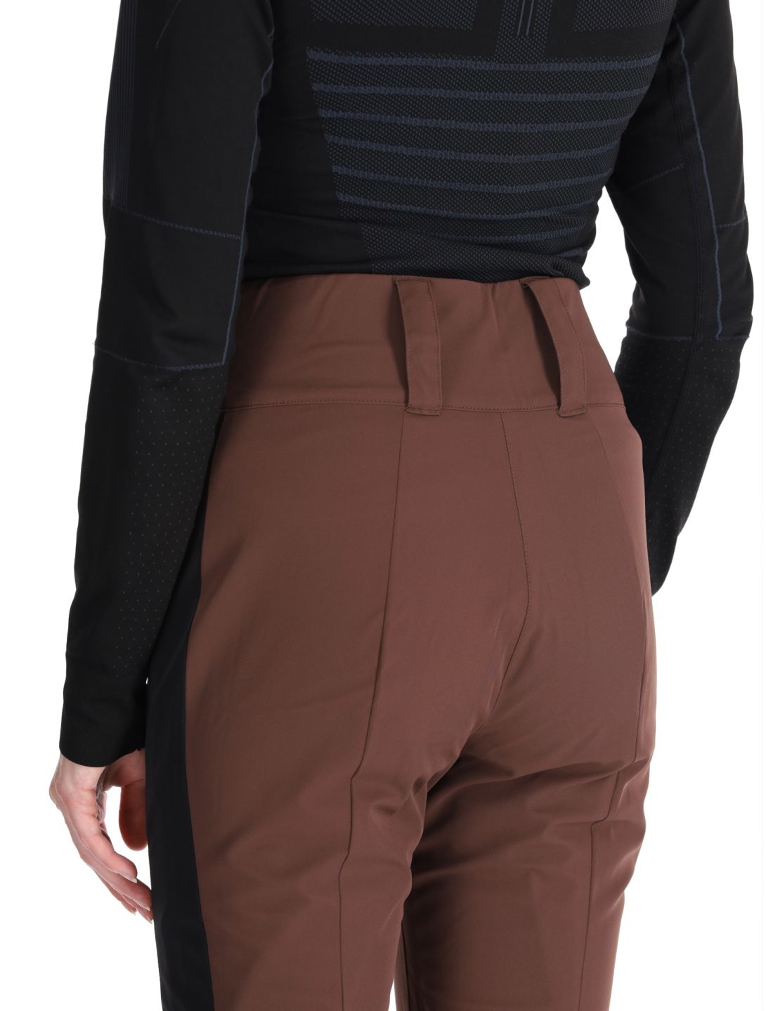 Poivre Blanc, Luxe Sport 24PBH0822/WO skibroek dames Choco Brown / Black bruin, zwart 