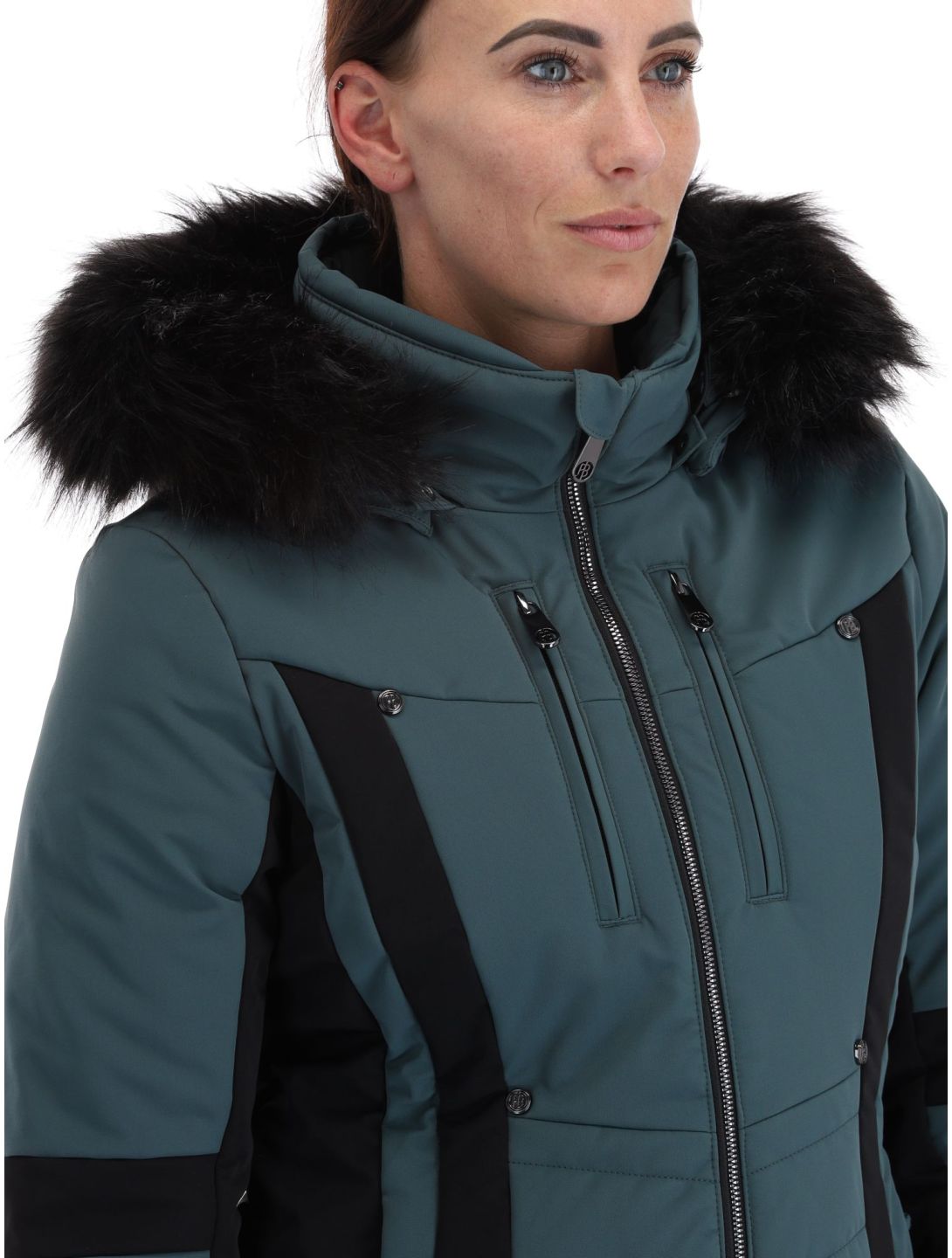 Poivre Blanc, Luxe Sport Line W23-0804-WO ski-jas dames Ever Green / Black groen, zwart 