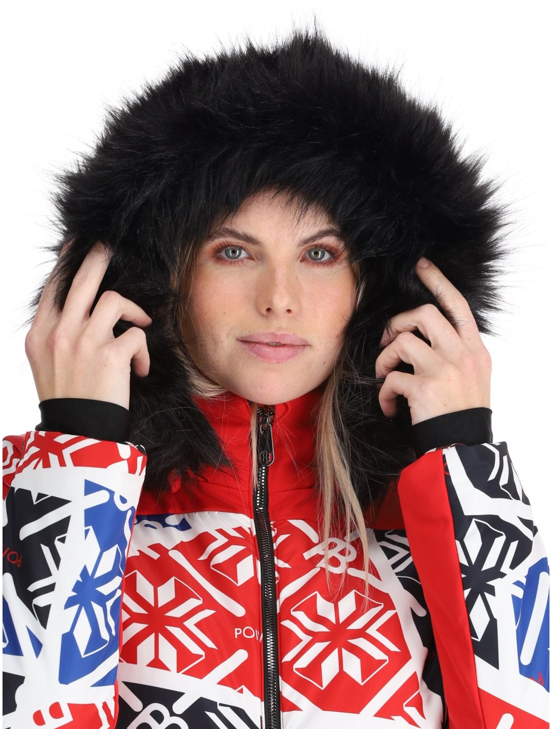 Poivre Blanc, Traditional 24PBH0831/WO/P ski overall dames Print Scarlet Red rood 