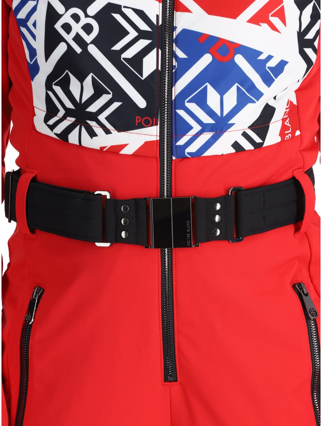 Poivre Blanc, Traditional 24PBH0831/WO/P ski overall dames Print Scarlet Red rood 