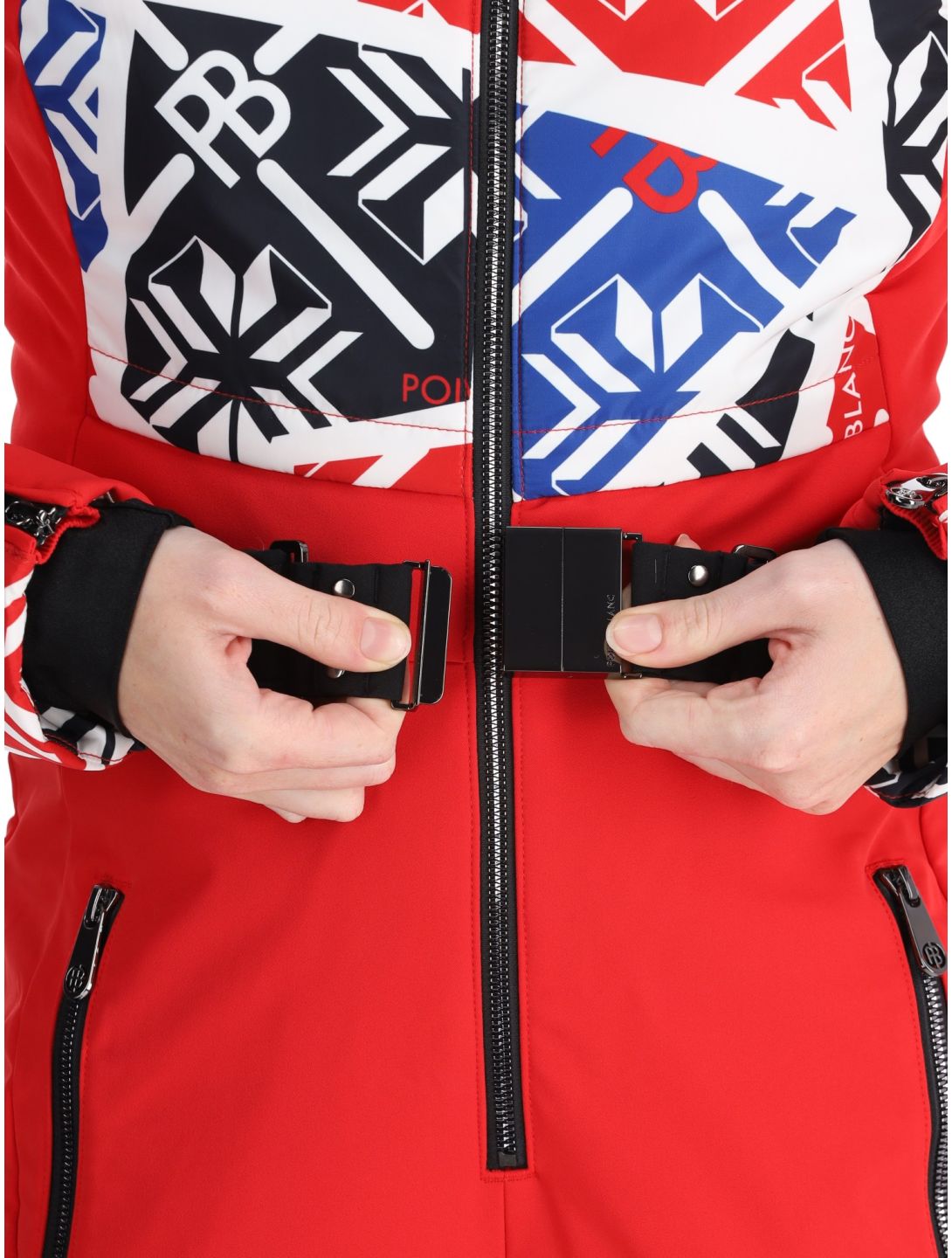 Poivre Blanc, Traditional 24PBH0831/WO/P ski overall dames Print Scarlet Red rood 