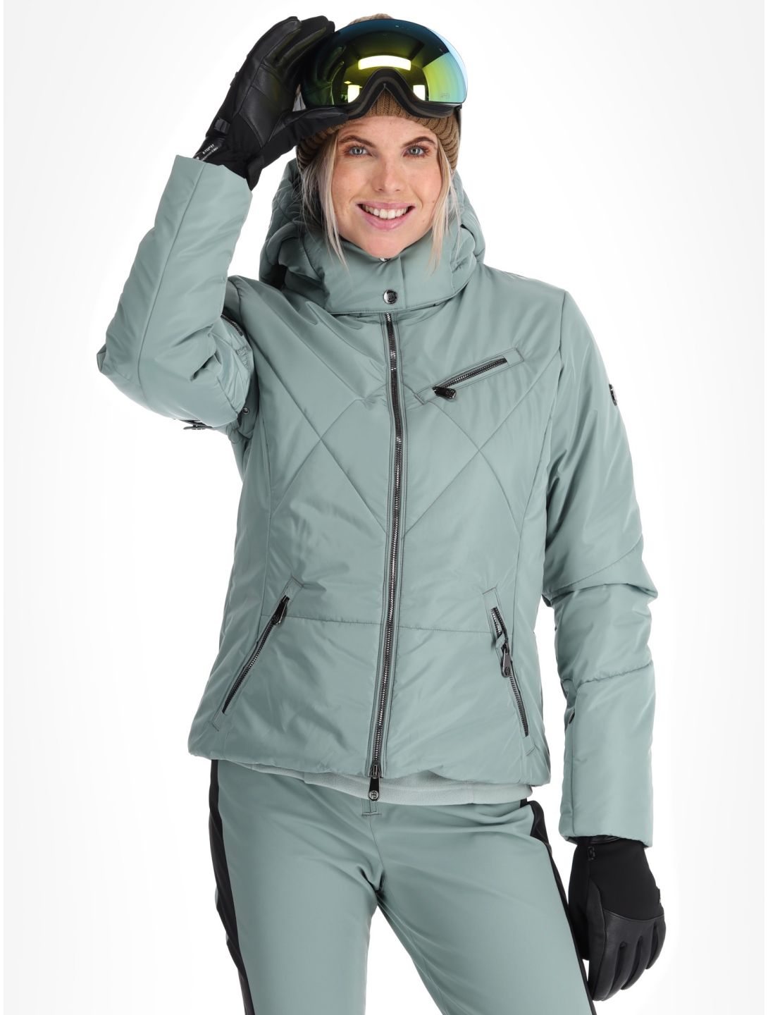 Poivre Blanc, Traditional 24PBH1002/WO ski-jas dames Lichen Green groen 