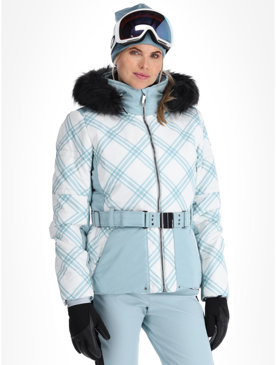 Poivre Blanc, Traditional 24PBH1003/WO/C ski-jas dames Cross Aloe Blue blauw, wit 