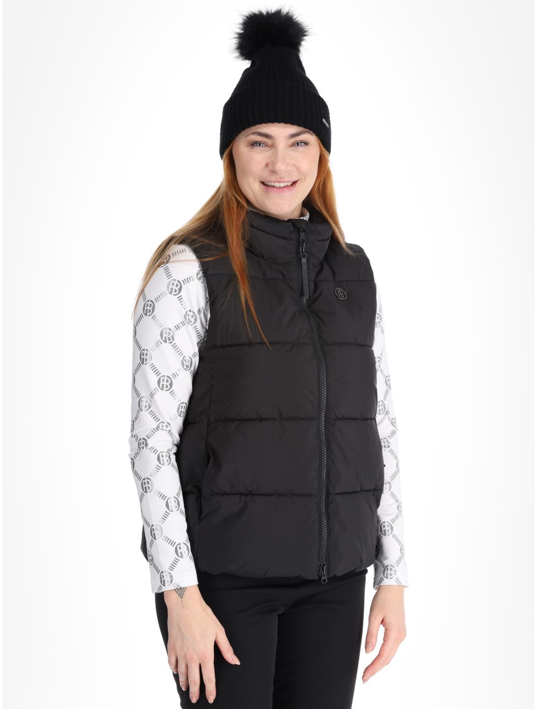 Poivre Blanc, Traditional 24PBH1205/WO/B bodywarmer dames Black zwart 