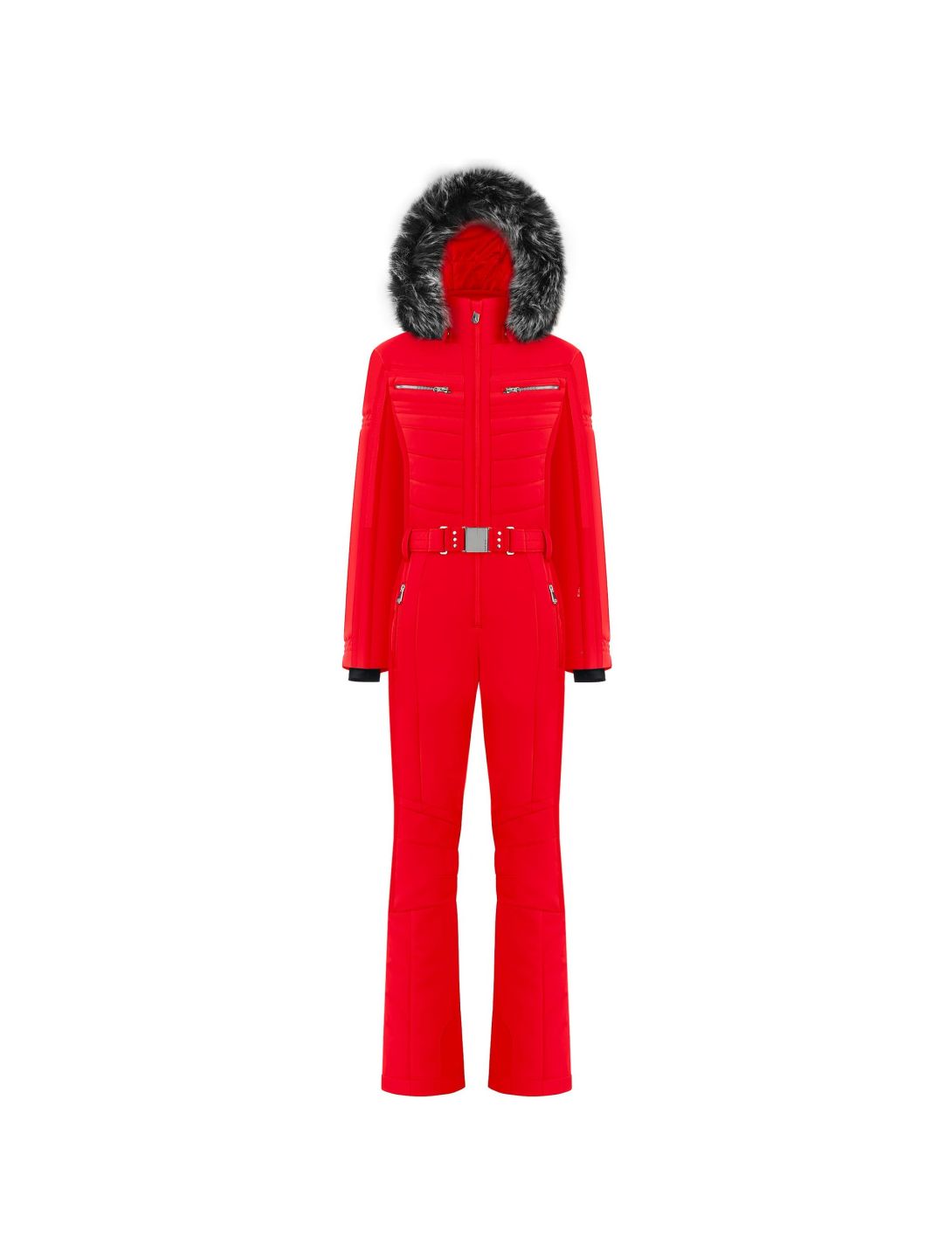 Poivre Blanc, W20-0830-Wo/A DA Ski-overall slim fit dames scarlet Rood