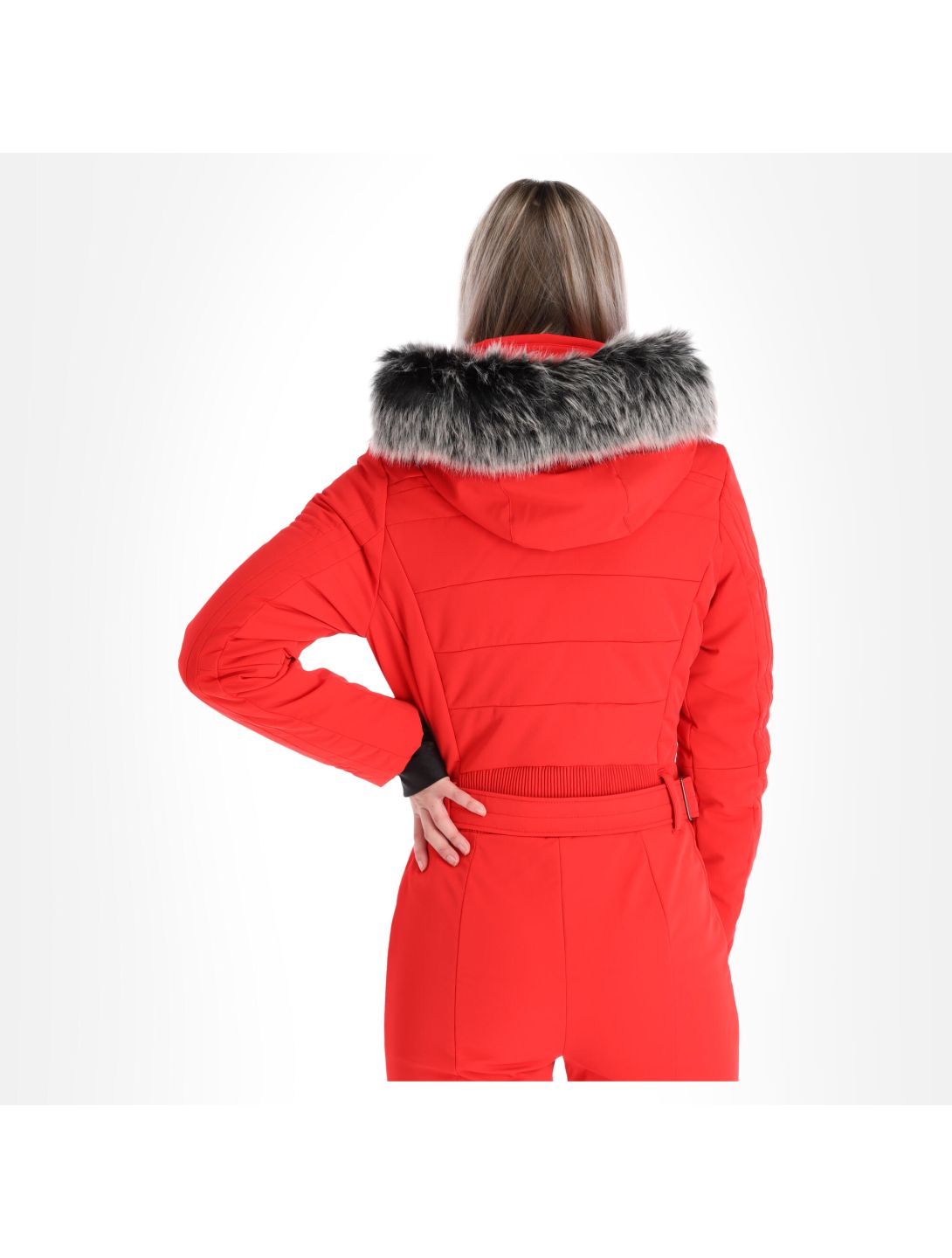 Poivre Blanc, W20-0830-Wo/A DA Ski-overall slim fit dames scarlet Rood