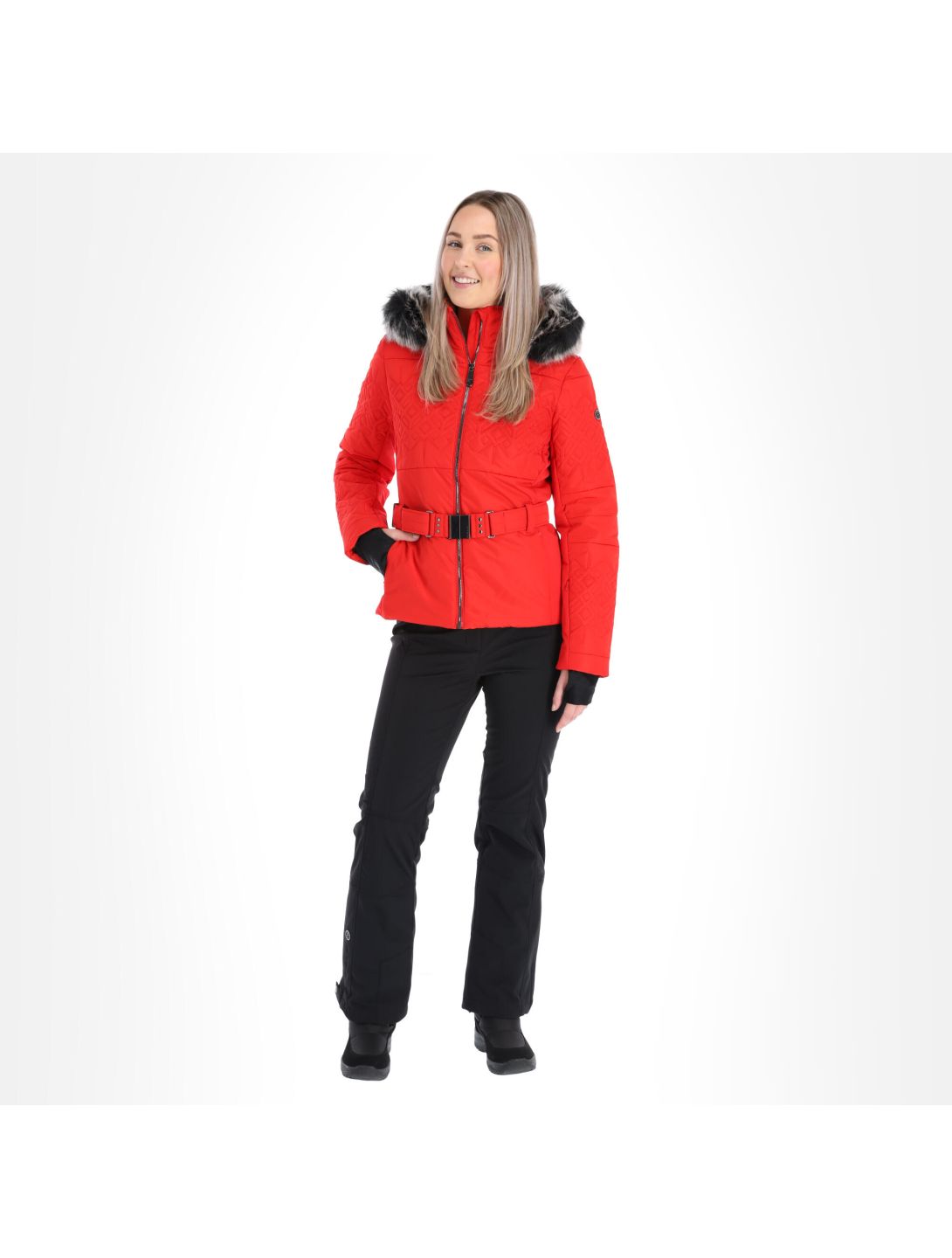 Poivre Blanc, W20-1003-Wo/A ski-jas slim fit dames scarlet Rood