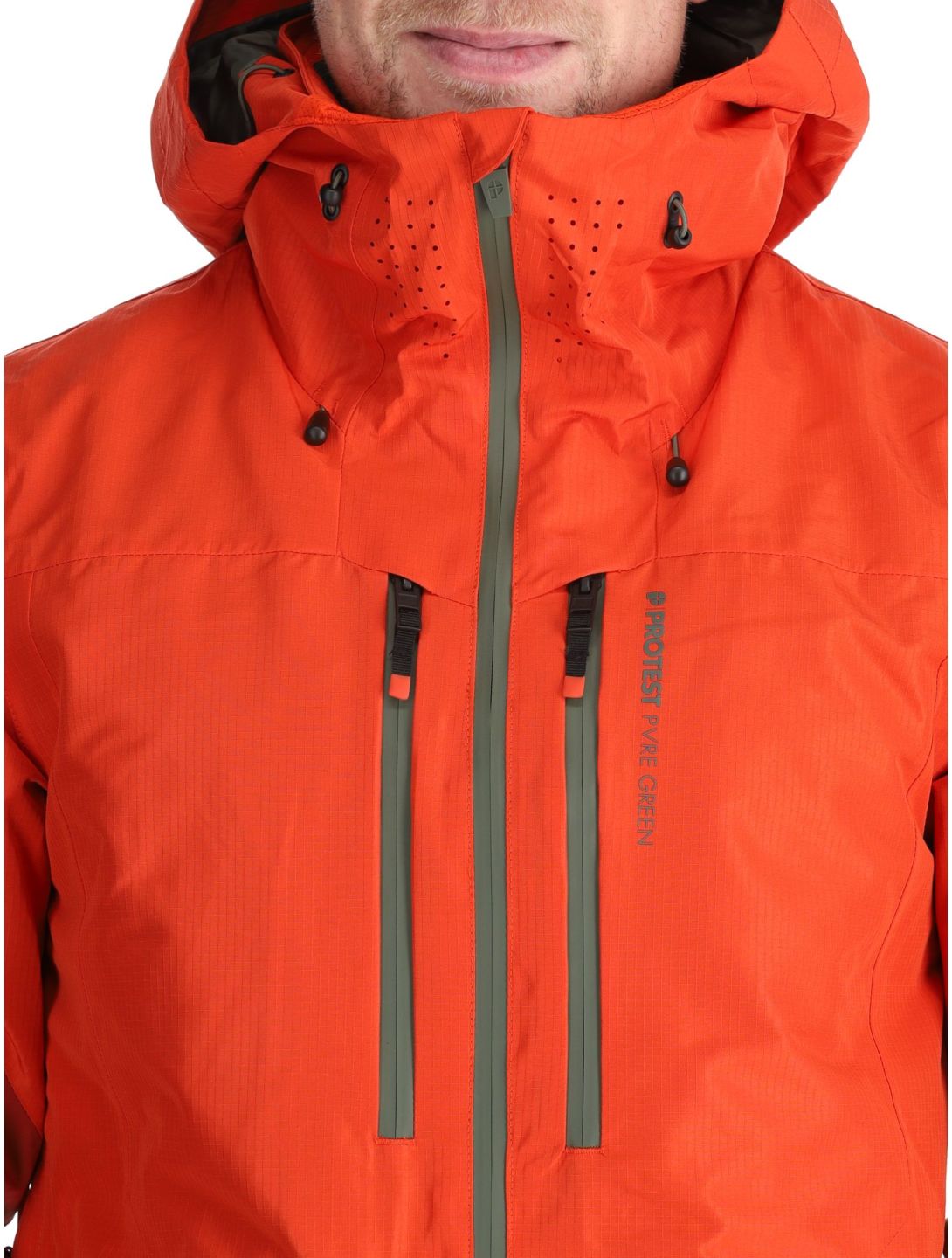 Protest, PRTBAKIE ski-jas heren Burnt Orange oranje, rood 