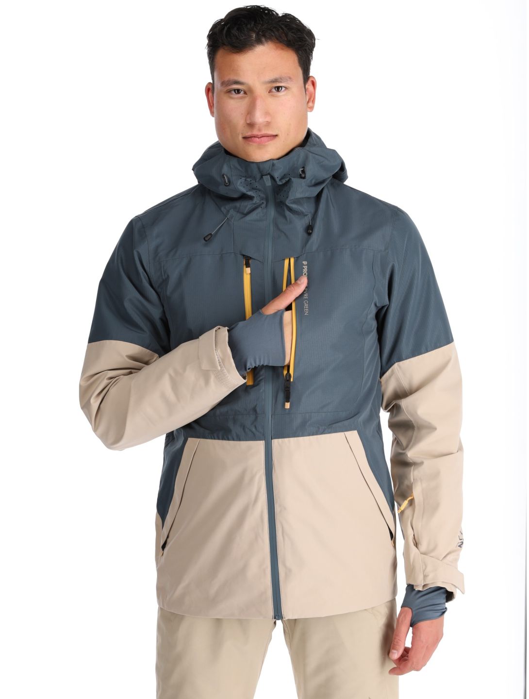 Protest, PRTBAKIE ski-jas heren Yale Blue beige, blauw 