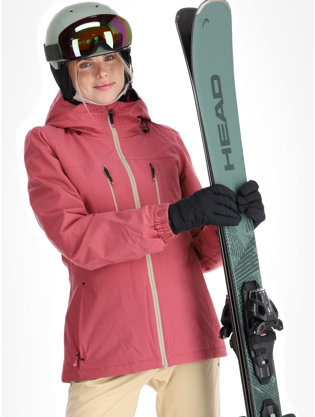 Protest, PRTBEVERLY ski-jas dames Rose Dust roze 