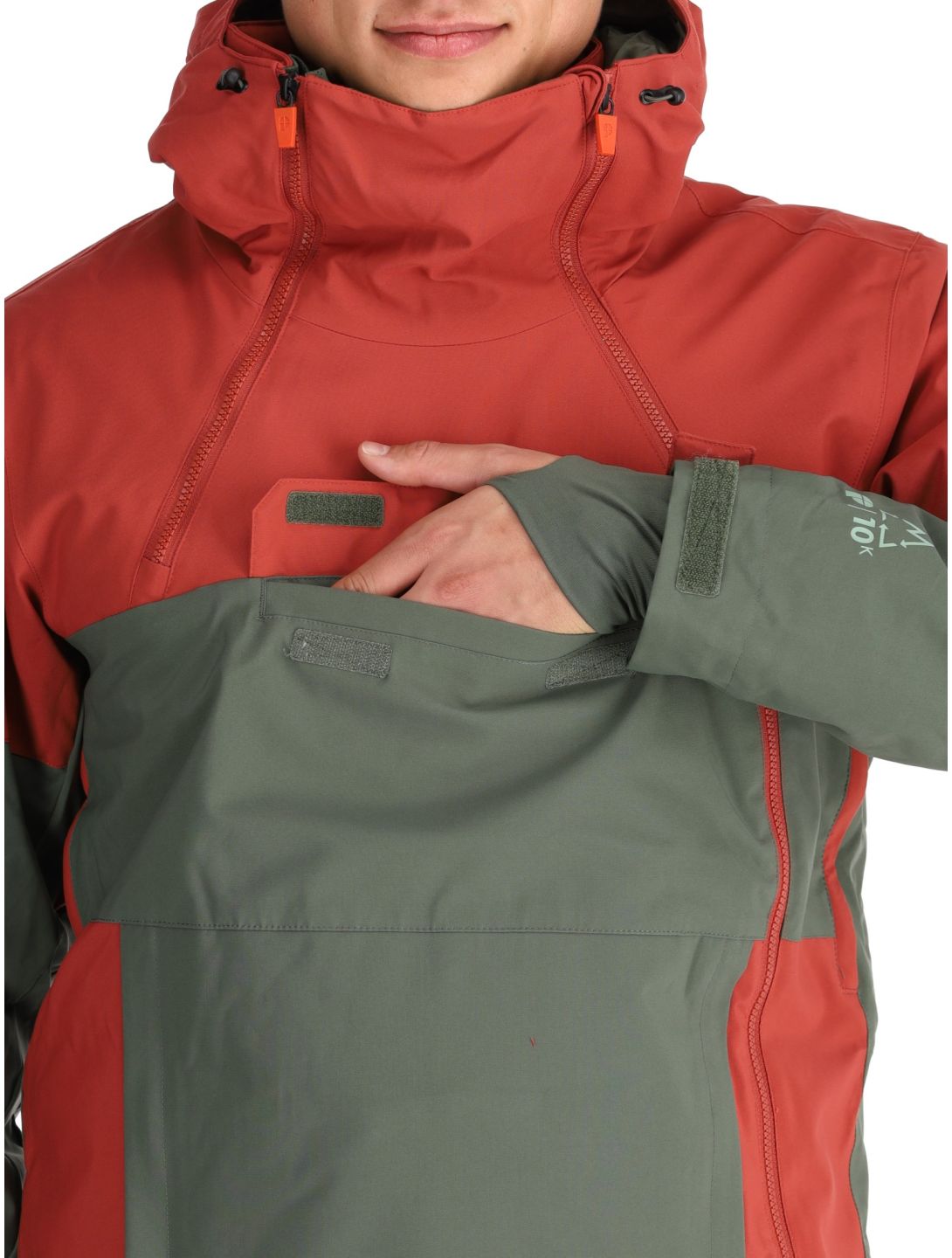 Protest, PRTDAZZLE ski-jas heren Barn Red groen, rood 