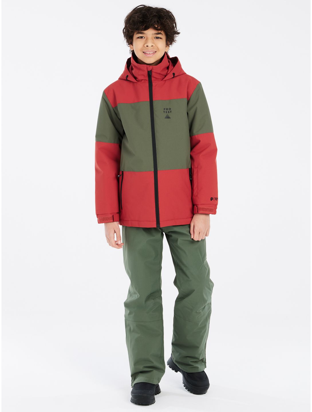 Protest, PRTDECKS JR ski-jas kinderen Barn Red groen, rood 