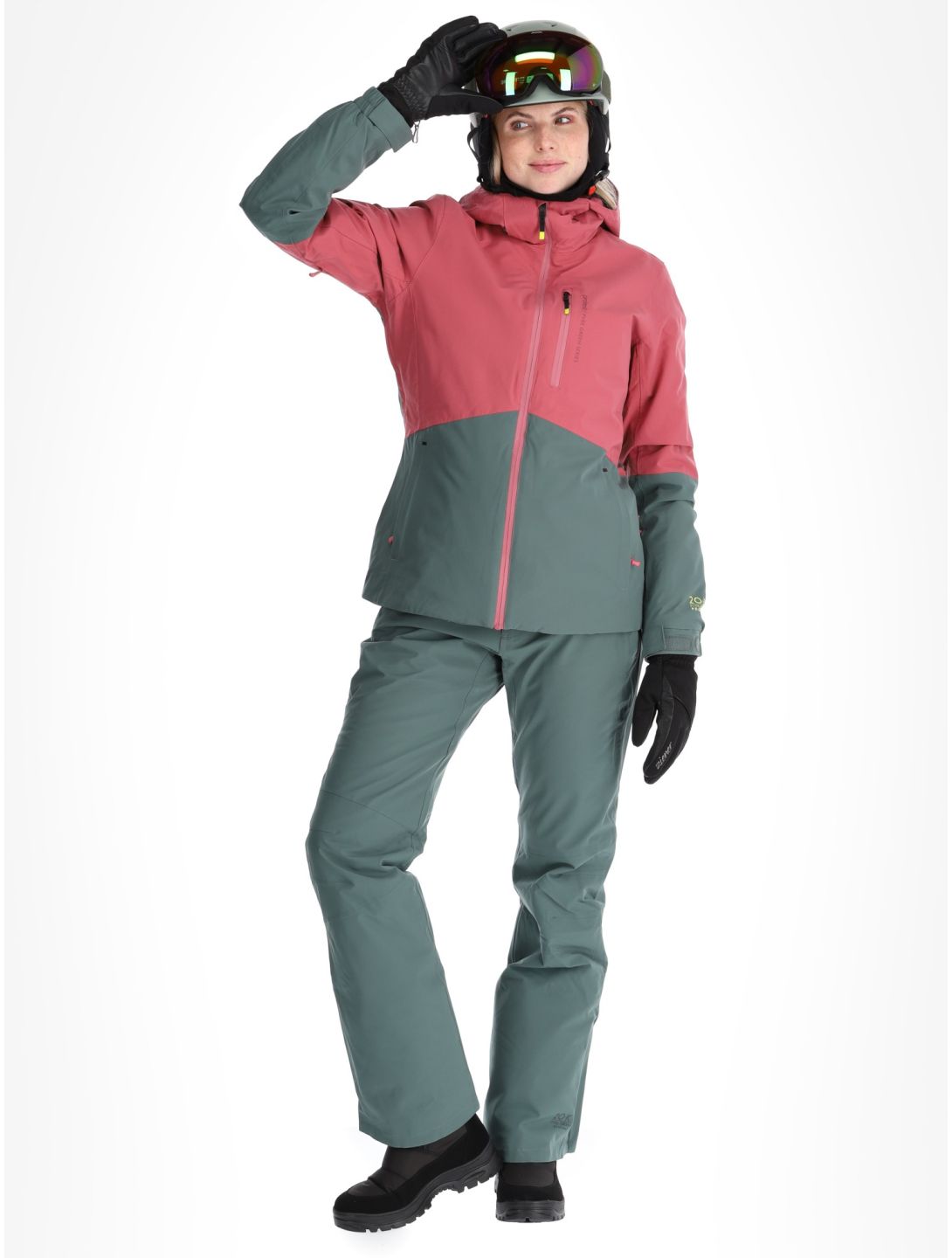 Protest, PRTDISK ski-jas dames Rose Dust groen, roze 