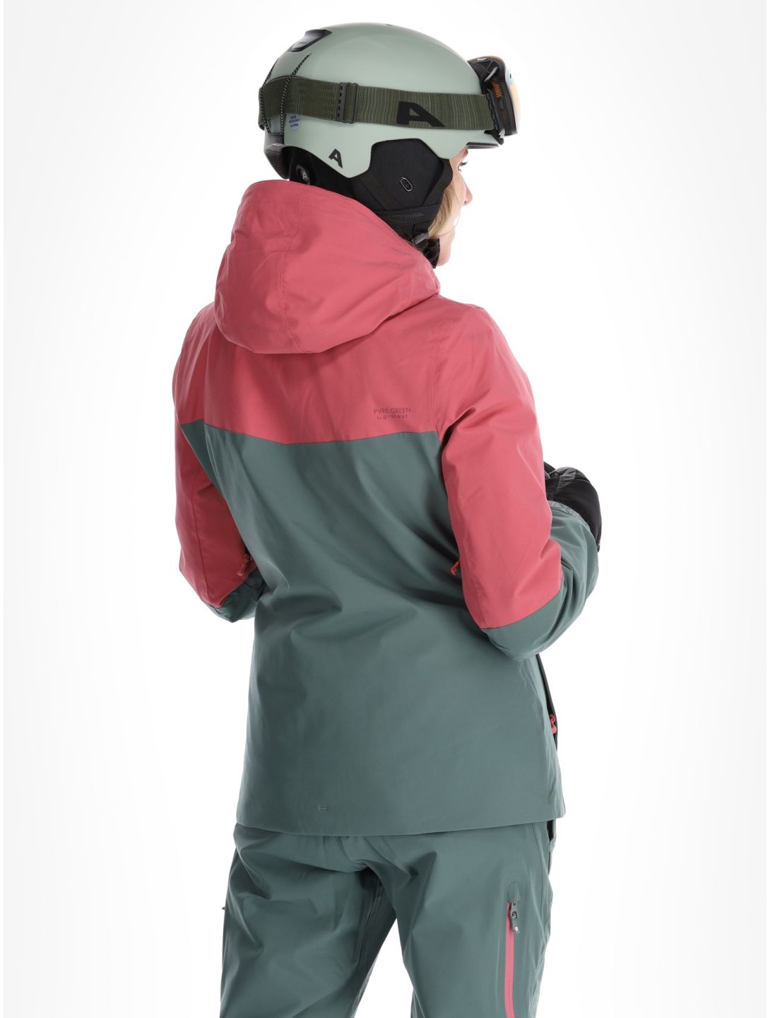 Protest, PRTDISK ski-jas dames Rose Dust groen, roze 