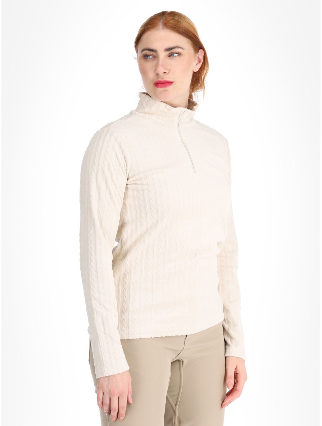 Protest, PRTGAIL 1/4 zip skipully dames Kitoff White wit 