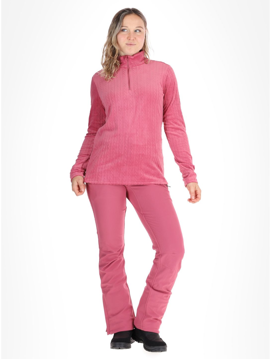 Protest, PRTGAIL 1/4 zip skipully dames Rose Dust roze 