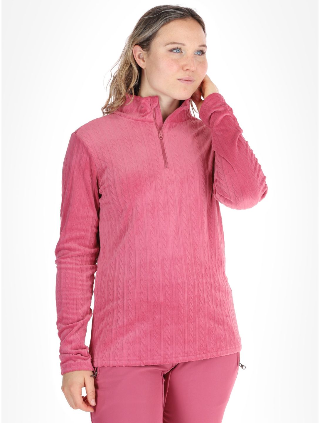 Protest, PRTGAIL 1/4 zip skipully dames Rose Dust roze 