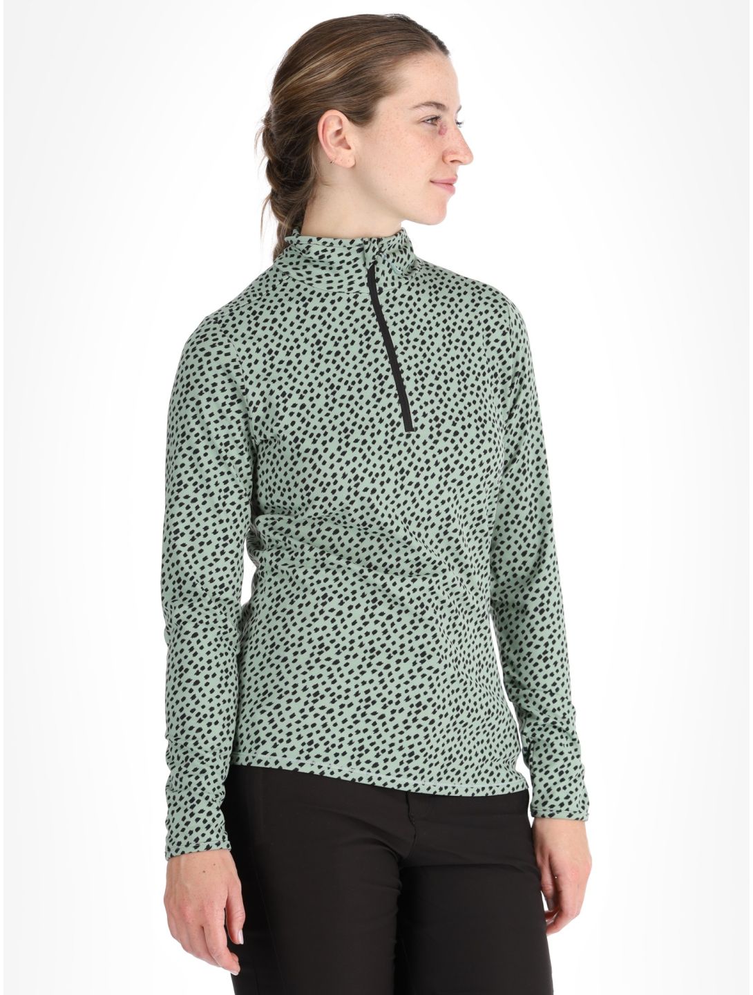 Protest, PRTKACEY 1/4 zip skipully dames Green Baygreen groen 