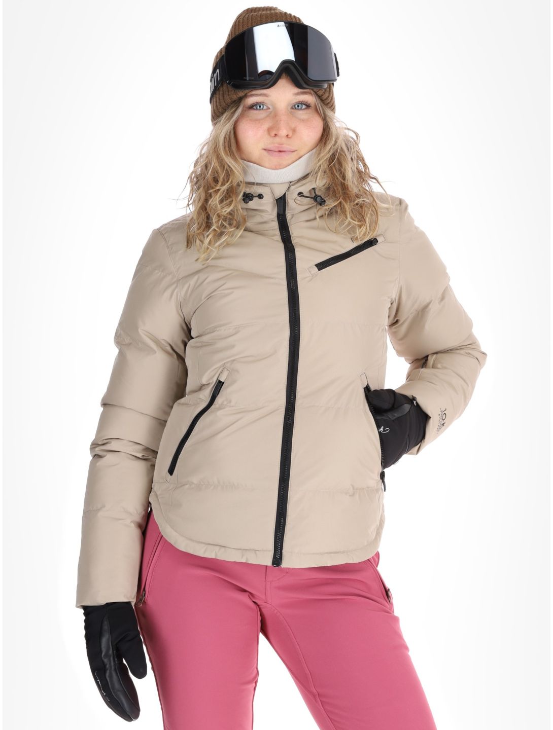 Protest, PRTLUCID ski-jas dames Bamboo Beige beige 