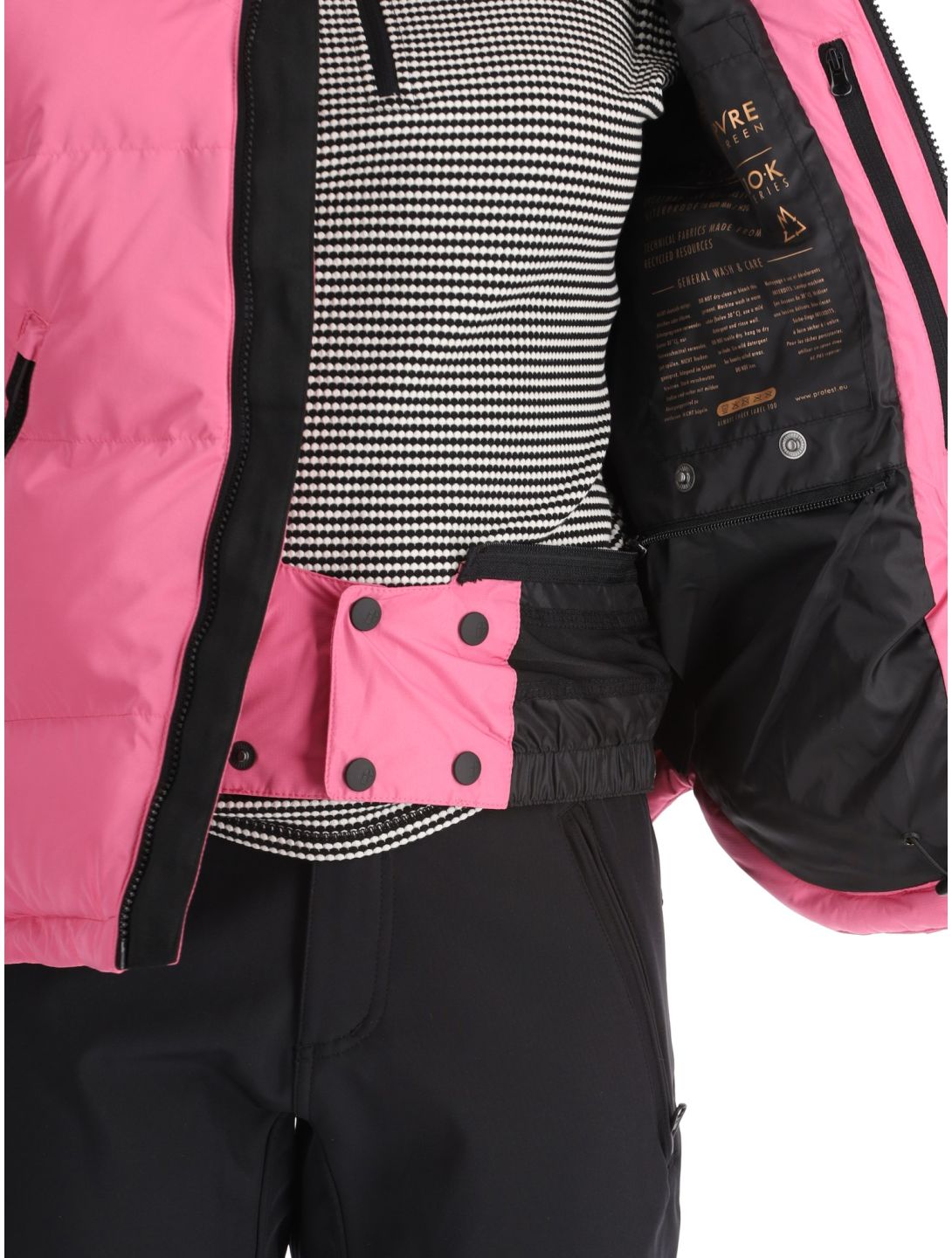 Protest, PRTLUCID ski-jas dames Foxy Pink roze 