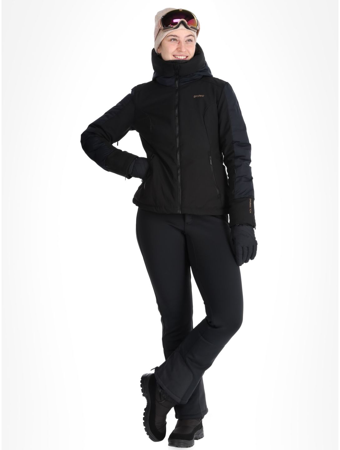 Protest, PRTMERCURY ski-jas dames True Black zwart 