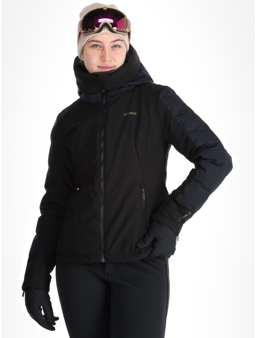 Protest, PRTMERCURY ski-jas dames True Black zwart 