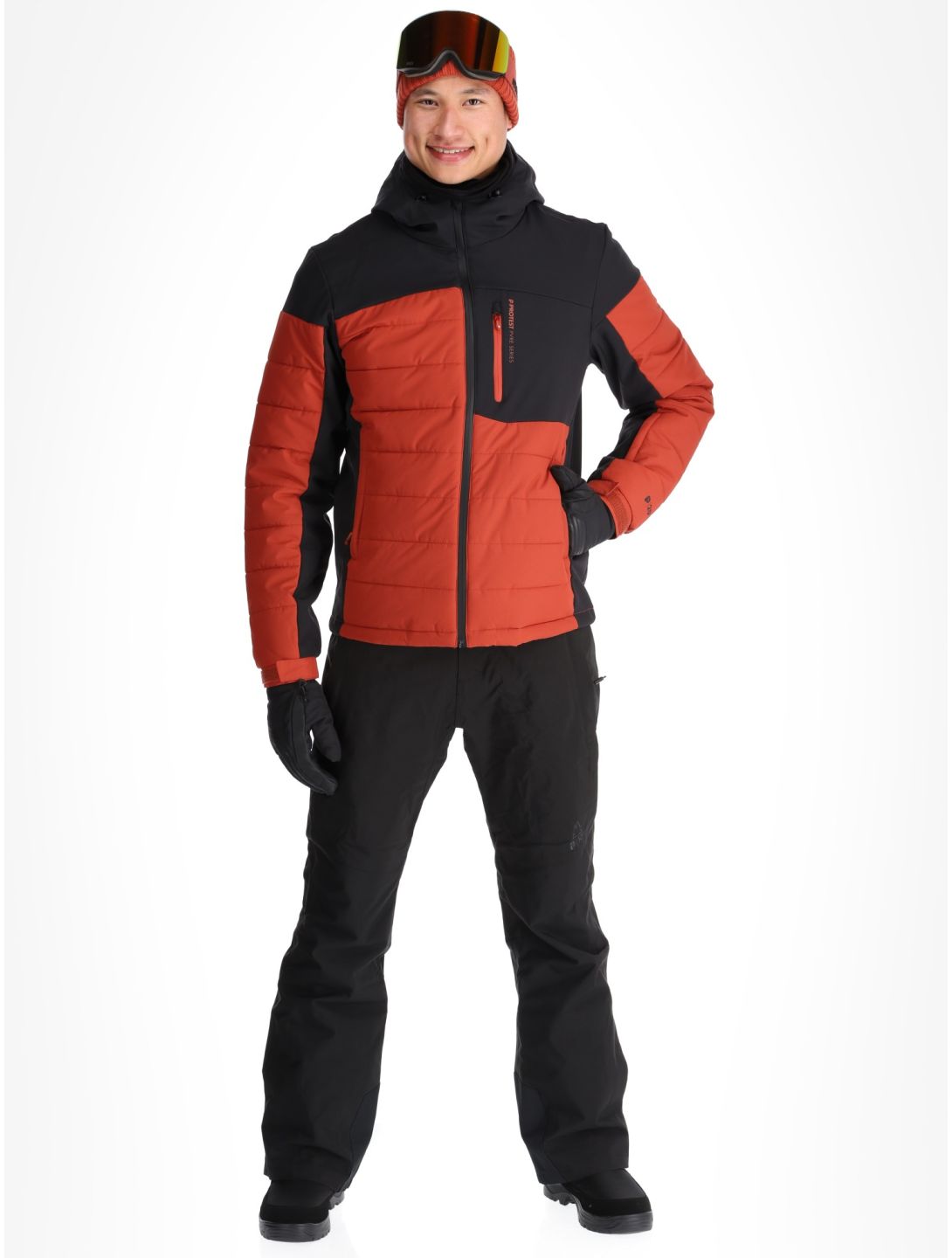 Protest, PRTMOUNT24 ski-jas heren Barn Red rood 