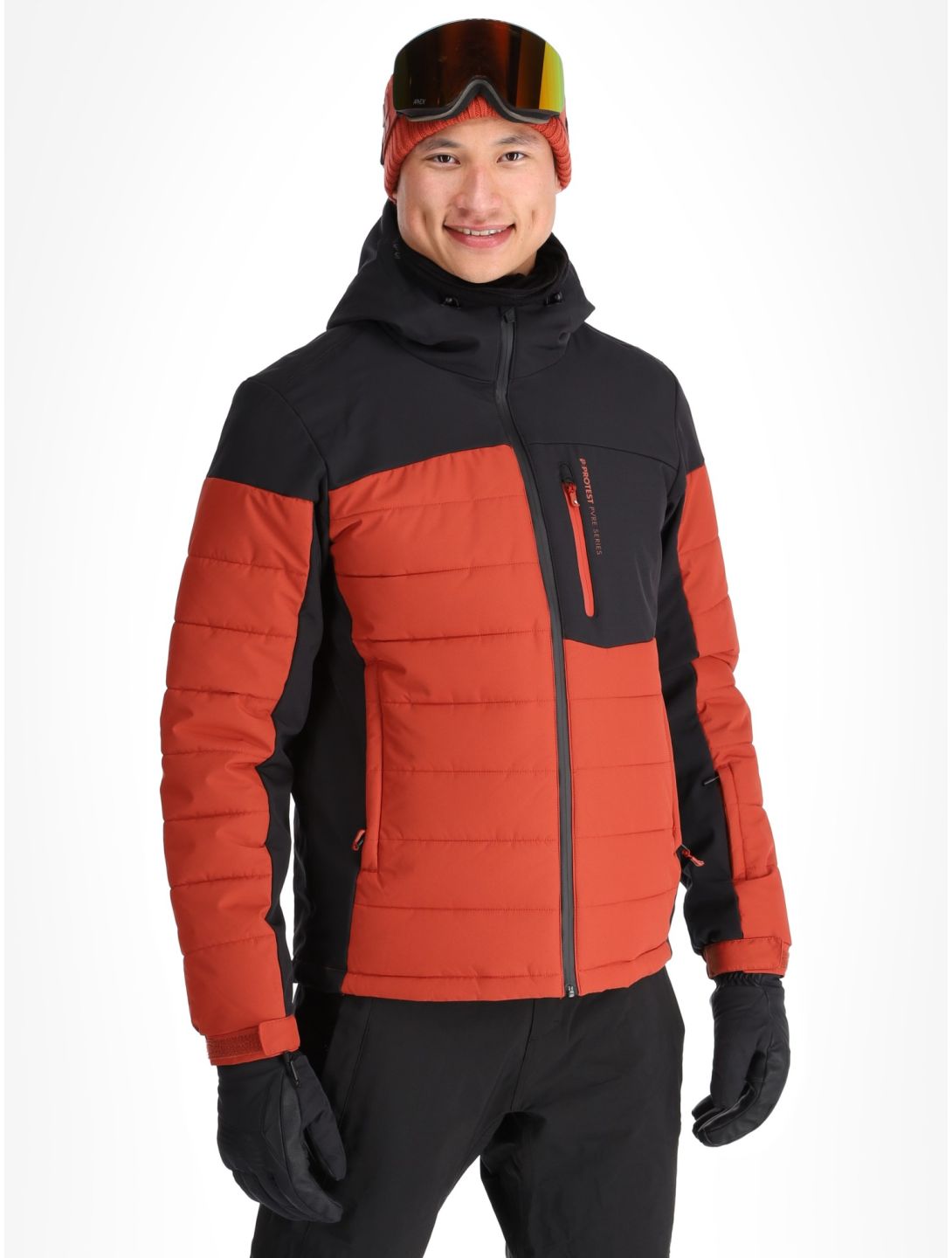 Protest, PRTMOUNT24 ski-jas heren Barn Red rood 