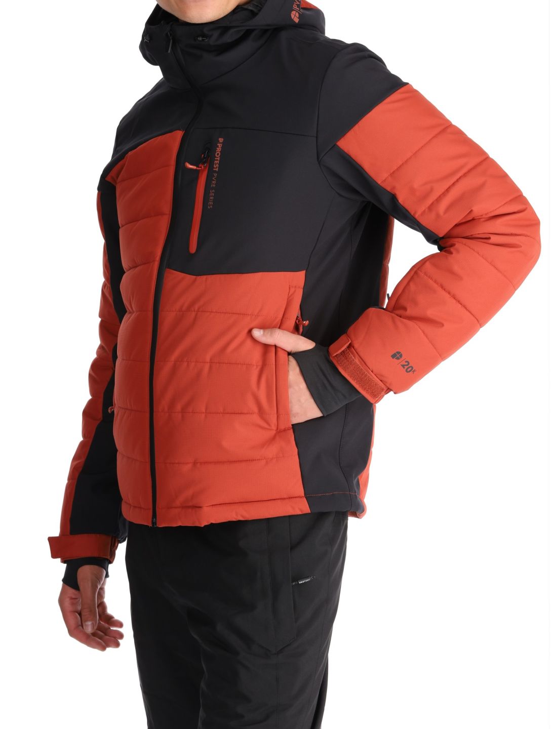 Protest, PRTMOUNT24 ski-jas heren Barn Red rood 