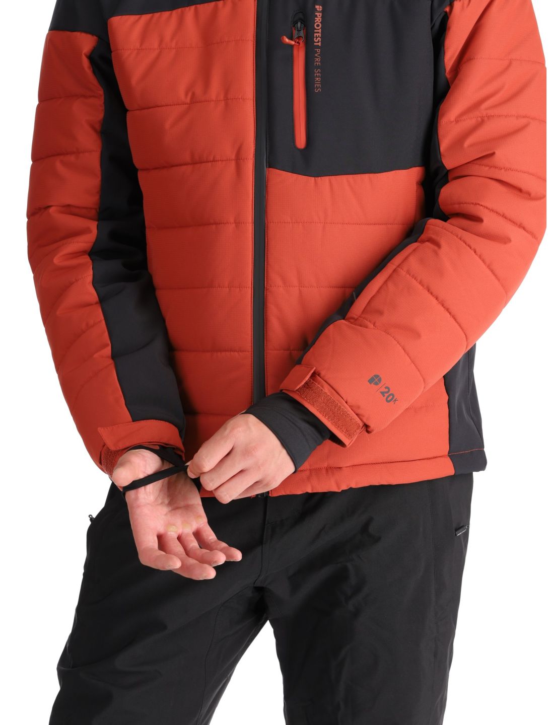 Protest, PRTMOUNT24 ski-jas heren Barn Red rood 