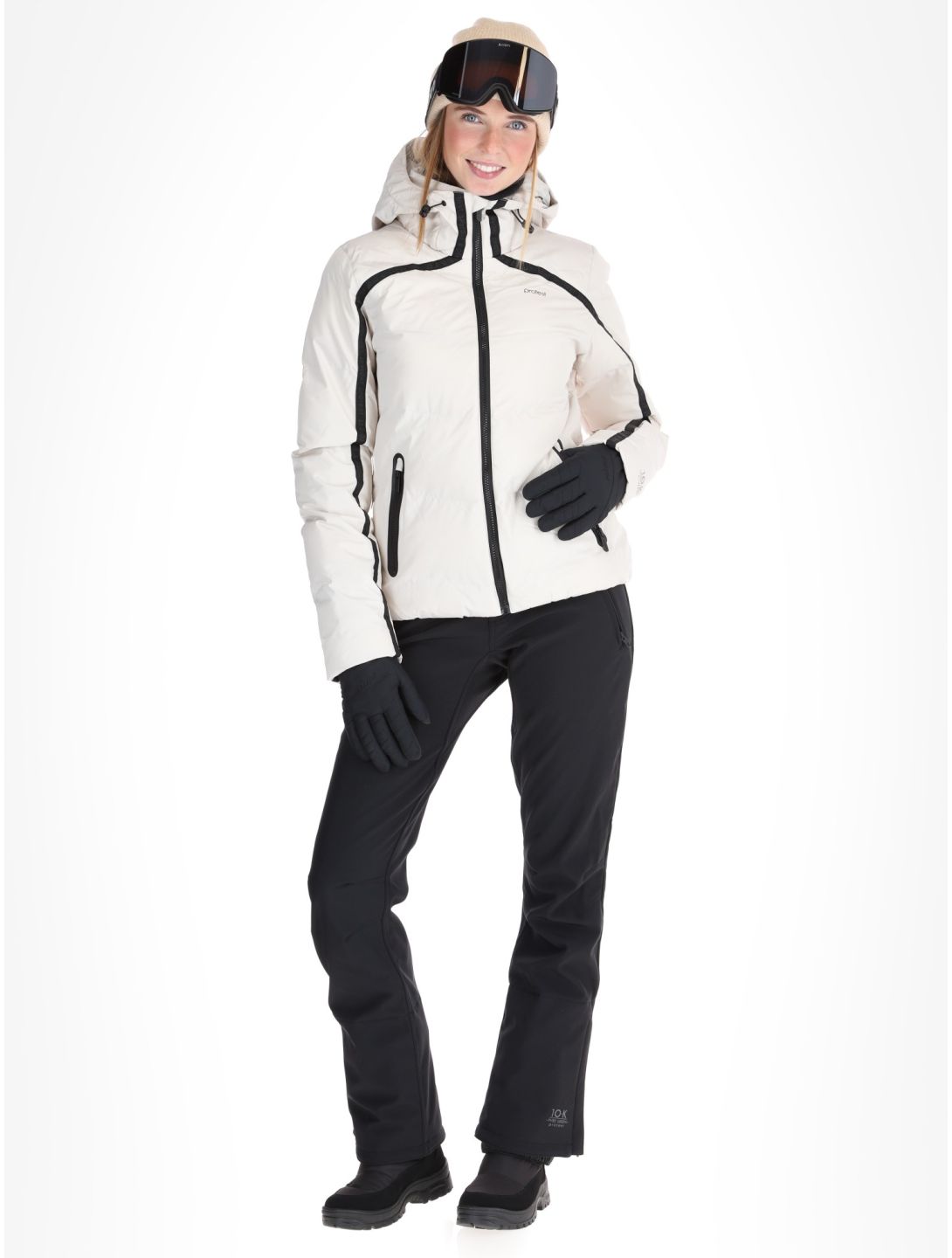 Protest, PRTONYX ski-jas dames Kitoff White wit 