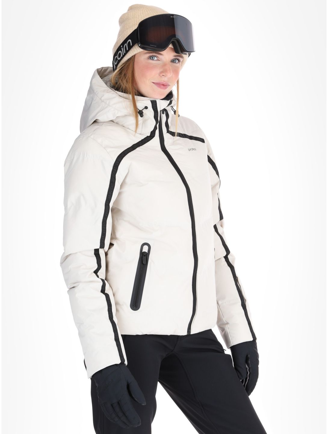 Protest, PRTONYX ski-jas dames Kitoff White wit 