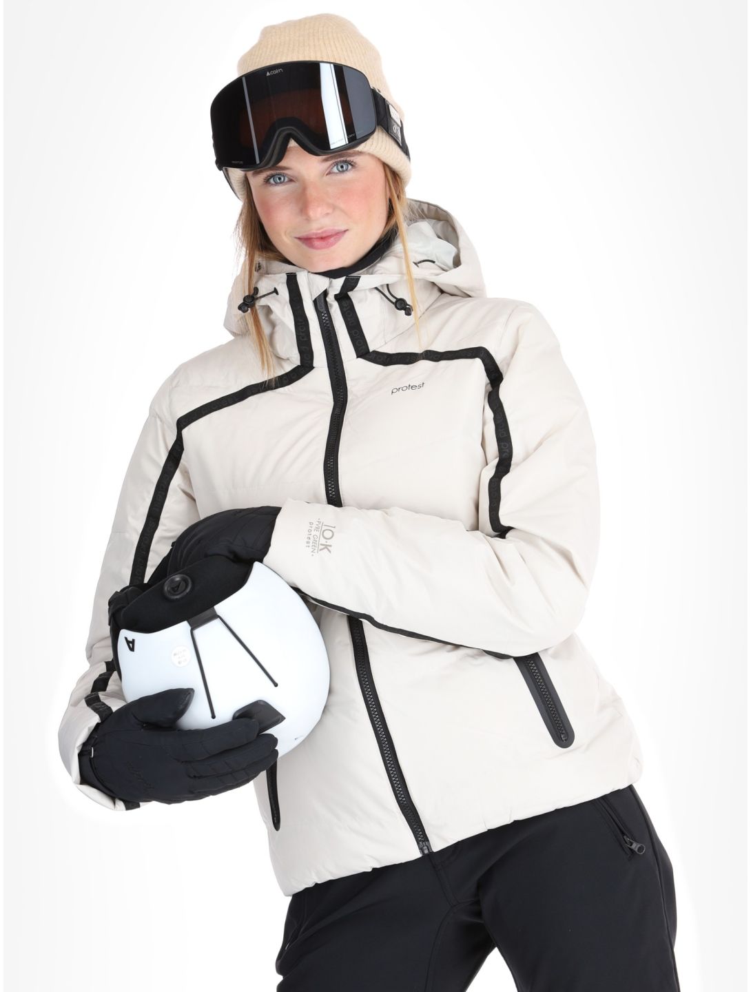 Protest, PRTONYX ski-jas dames Kitoff White wit 