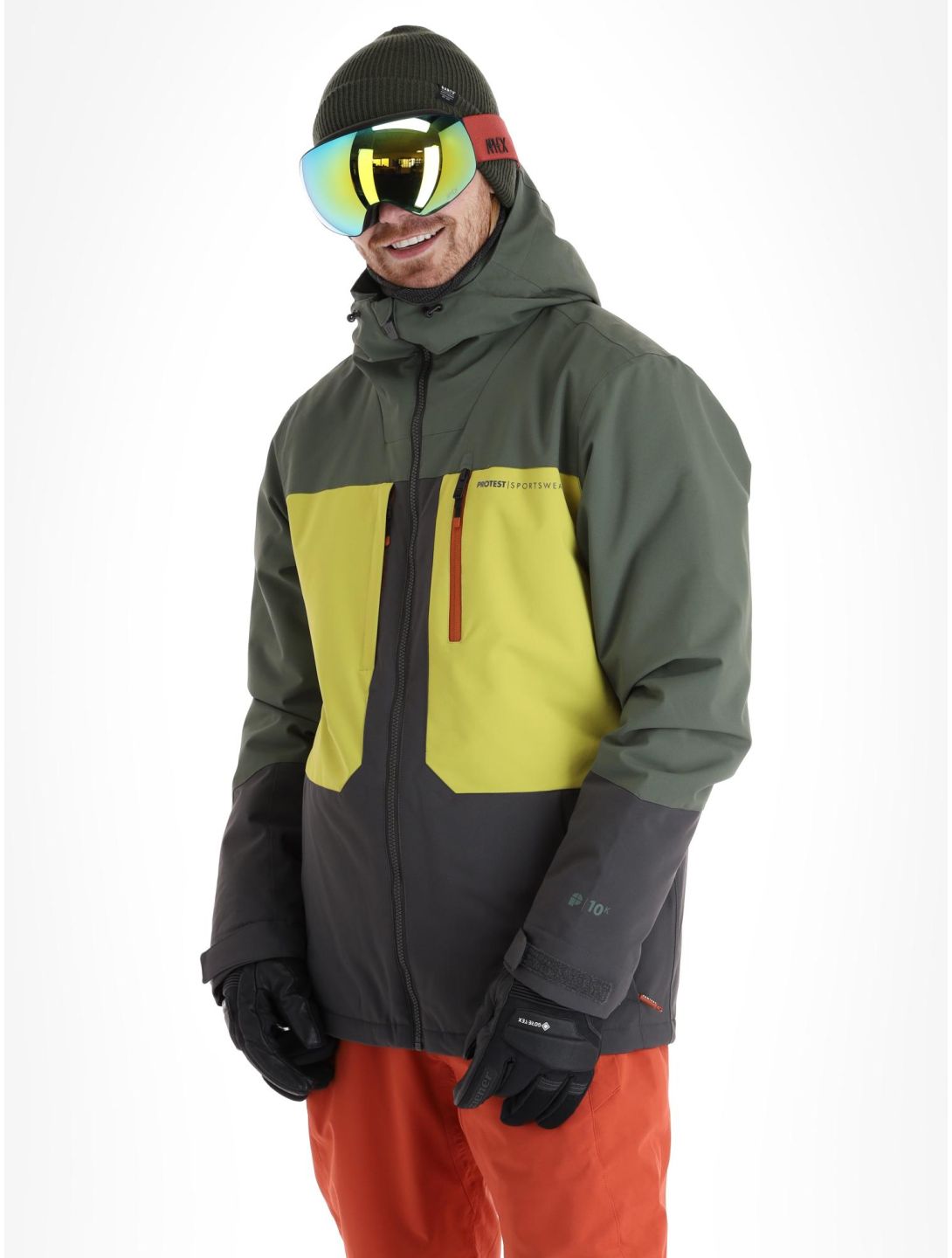 Protest, Prtpomano ski-jas heren Deep Grey grijs 