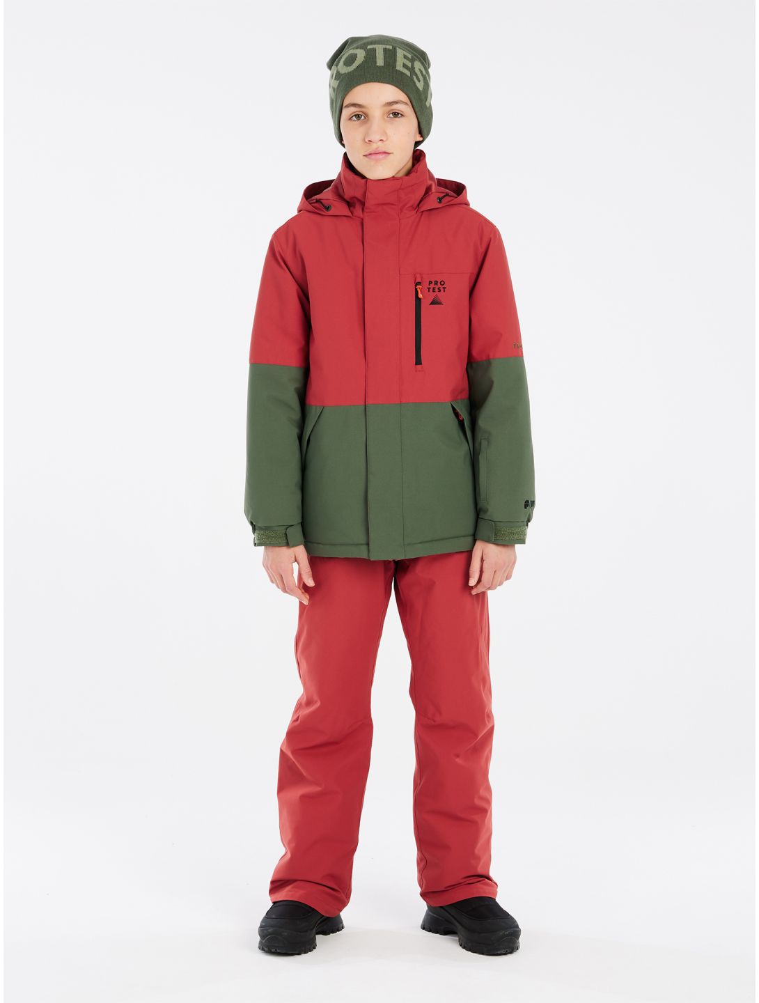 Protest, PRTSAVER JR ski-jas kinderen Barn Red groen, rood 