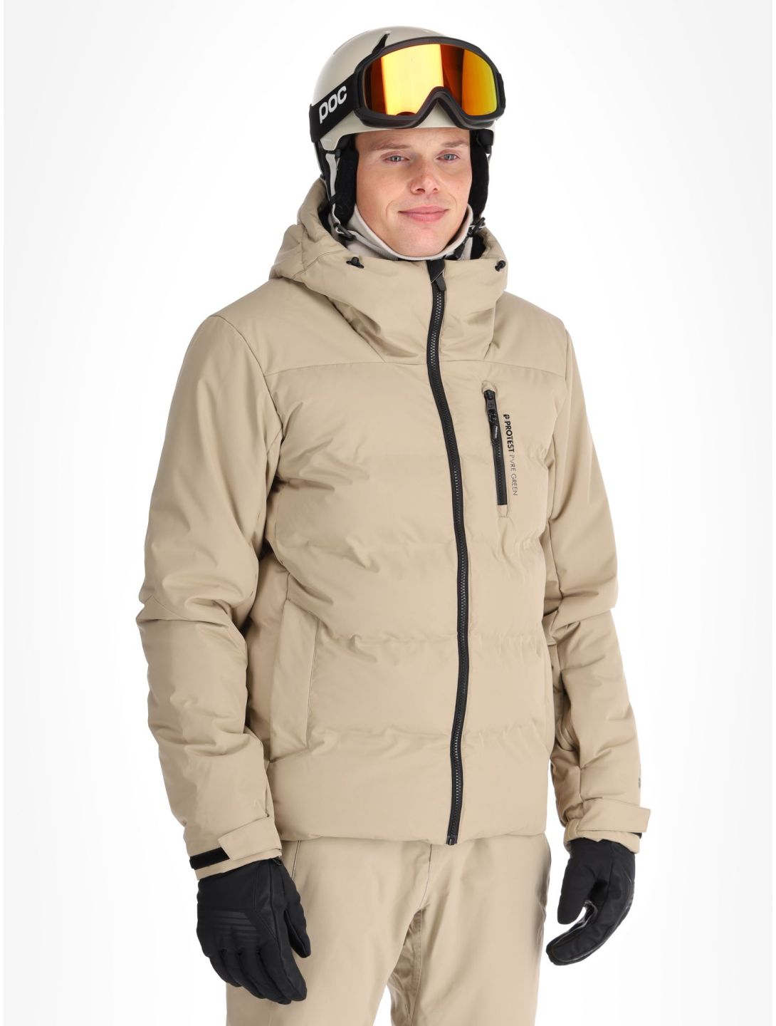 Protest, PRTSUPERIOR24 ski-jas heren Bamboo Beige beige 