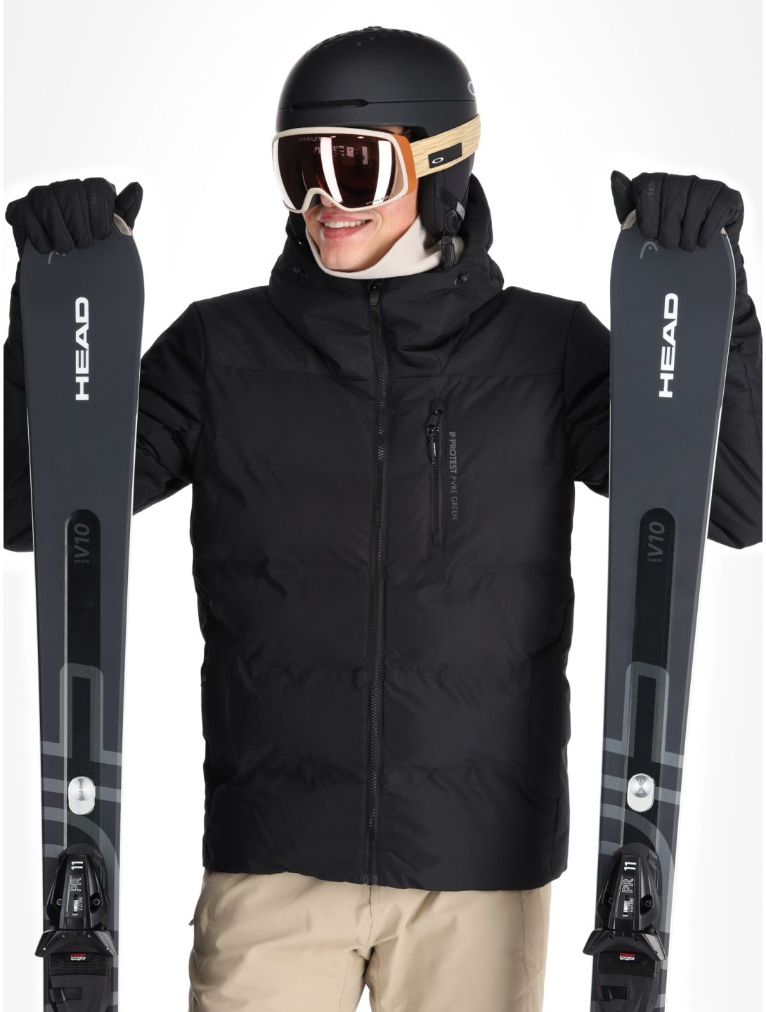 Protest, PRTSUPERIOR24 ski-jas heren True Black zwart 