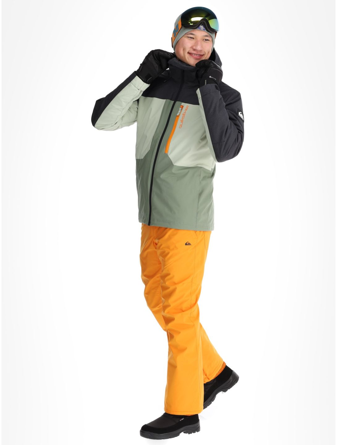 Quiksilver, Dawson ski-jas heren Sea Spray groen, zwart 