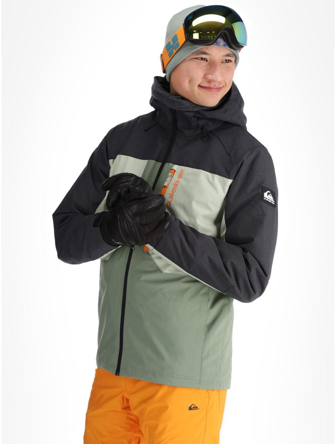 Quiksilver, Dawson ski-jas heren Sea Spray groen, zwart 