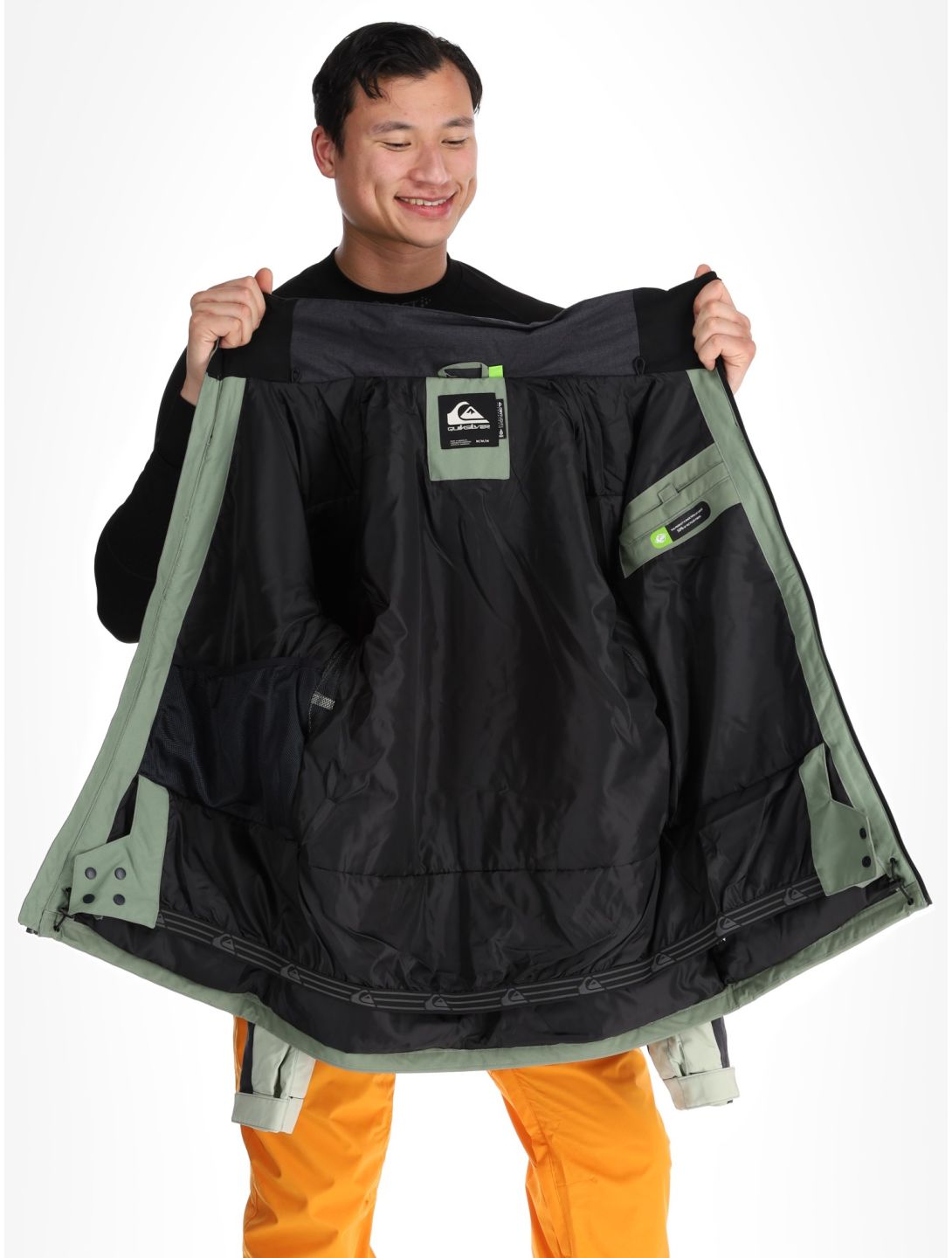 Quiksilver, Dawson ski-jas heren Sea Spray groen, zwart 