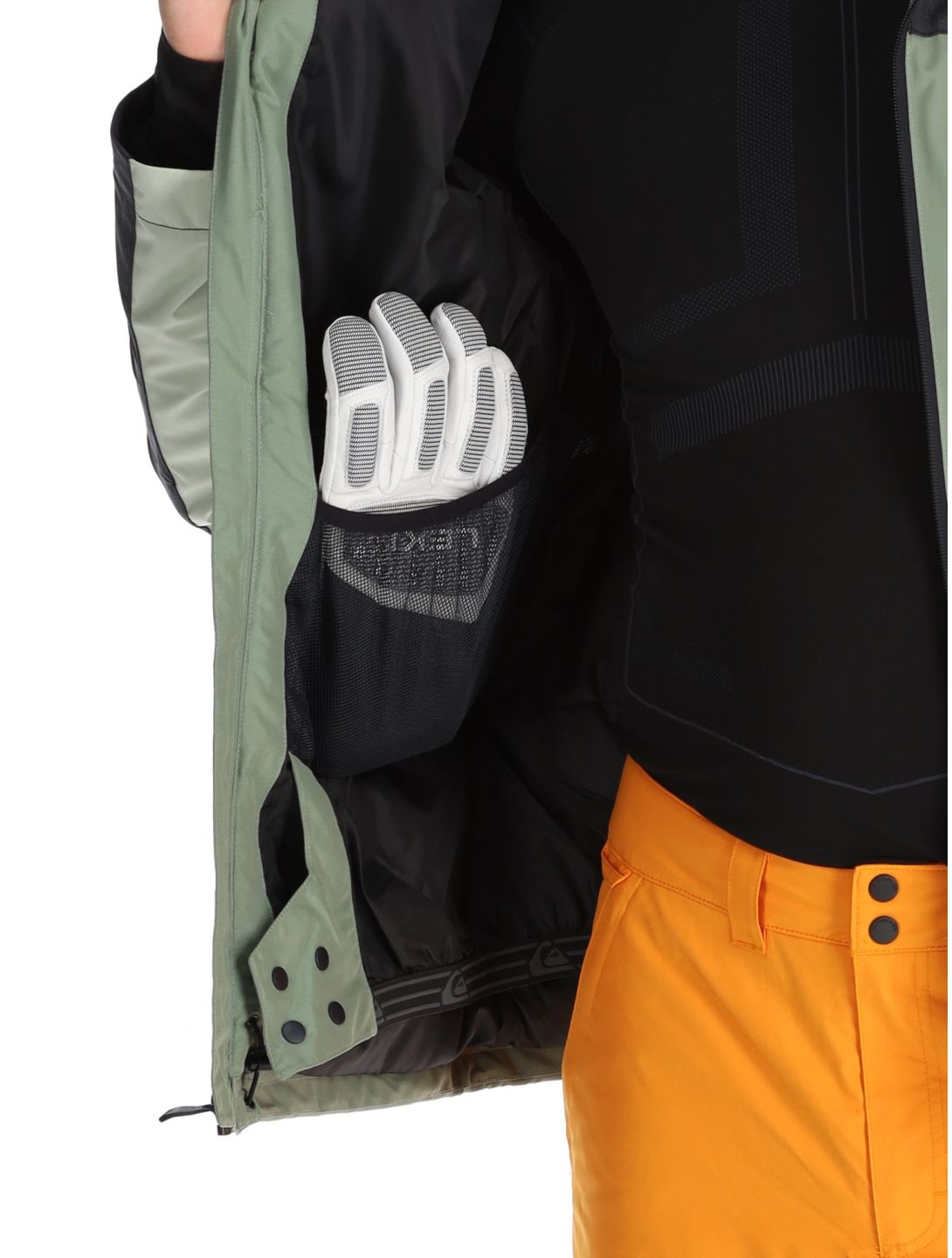 Quiksilver, Dawson ski-jas heren Sea Spray groen, zwart 