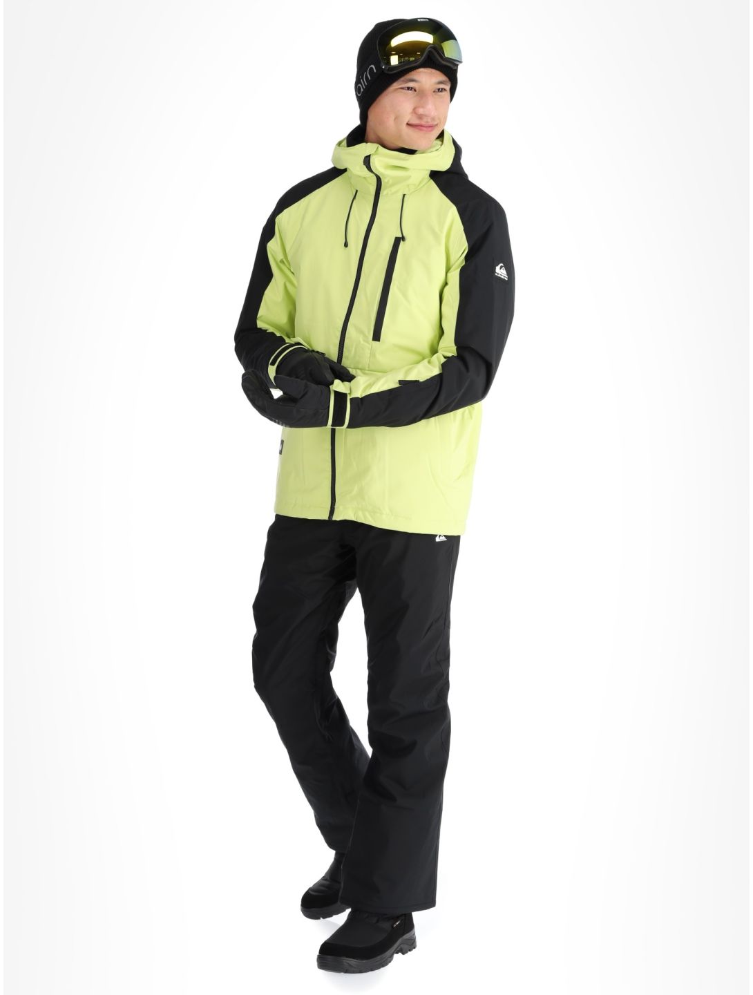 Quiksilver, Mission Block ski-jas heren Celery Green groen, zwart 