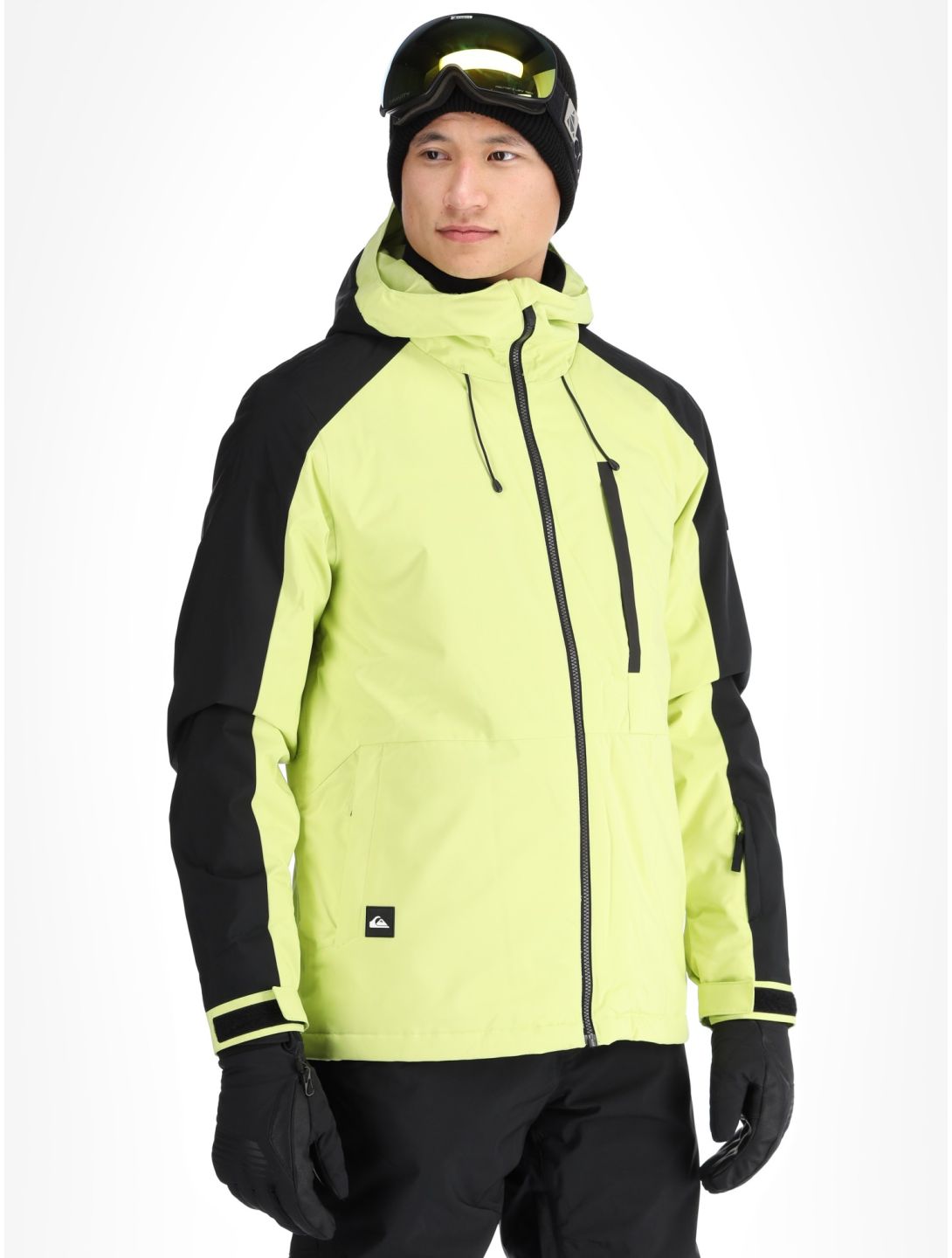 Quiksilver, Mission Block ski-jas heren Celery Green groen, zwart 