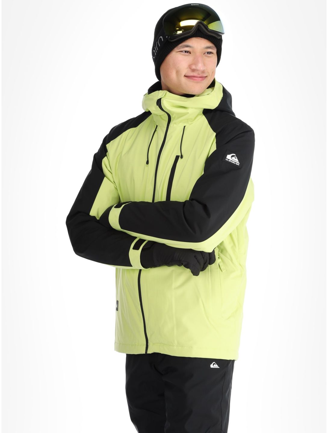 Quiksilver, Mission Block ski-jas heren Celery Green groen, zwart 