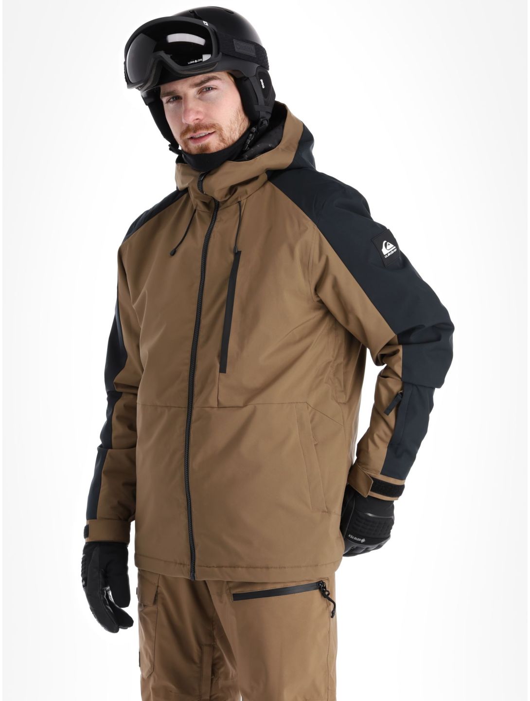 Quiksilver, Mission Block ski-jas heren Cub bruin, zwart 