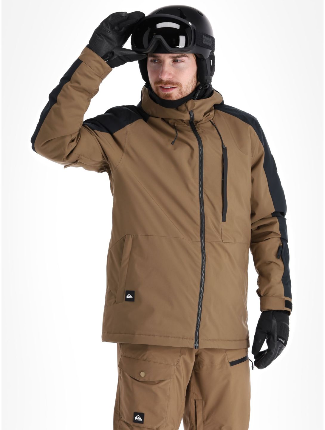 Quiksilver, Mission Block ski-jas heren Cub bruin, zwart 