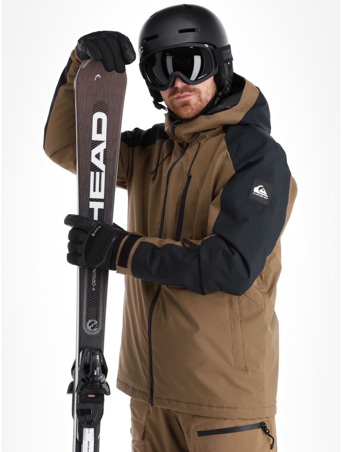 Quiksilver, Mission Block ski-jas heren Cub bruin, zwart 